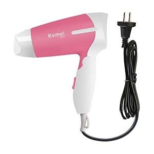 Kemei Km-6830 Super Shape Hair Dryer For Women - White And Pink